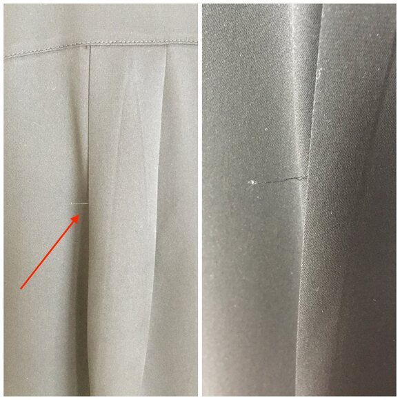 VINCE Black Silk Blouse Tunic XS S M V Neck Silk Top Side Split Oversized - Picture 9 of 10